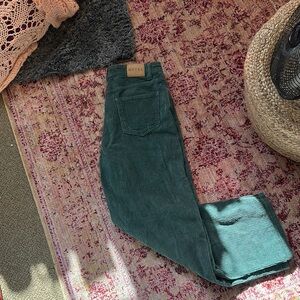 Green Corduroy Pants by Motel